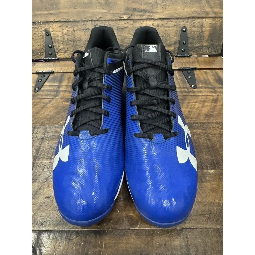 Under Armour UA Leadoff Low RM Baseball Cleats- Men's Shoe Size 12 Blue Used - Picture 4 of 10